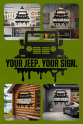 Custom “Jeep Parking” Metal Sign – Rugged Garage & Shop Decor