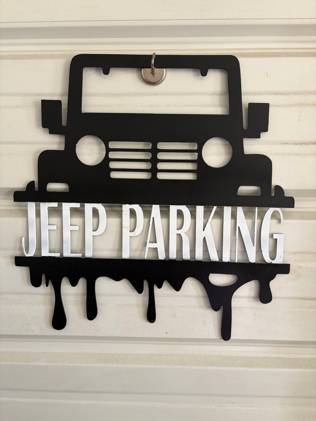 Custom “Jeep Parking” Metal Sign – Rugged Garage & Shop Decor