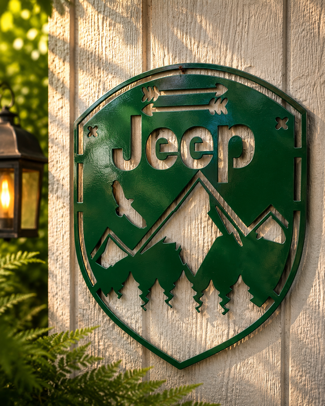 Jeep Mountain Adventure Metal Sign