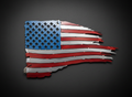 Liberty Flame — Handcrafted Metal American Flag